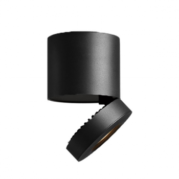 10W Black LED Surface Mount  Ø100mm Warm White