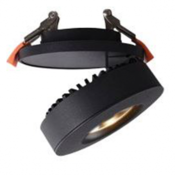 12W Black LED Surface/Recessed Mount Ø100mm Cool White