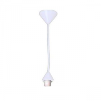 Decorative lighting, White PP Ceiling Rose And Silicon Lamp Cup, Small Type, E27