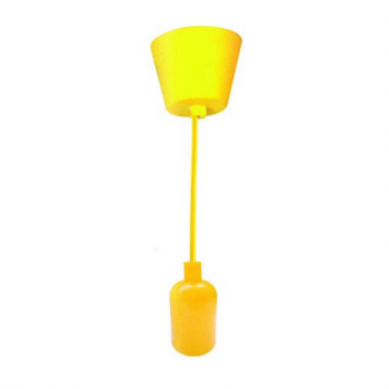 Decorative lighting, Yellow PP Ceiling Rose And Silicon Lamp Cup Large Type, E27