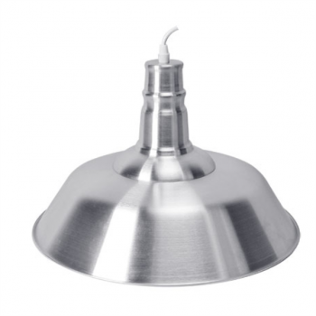 80W E27 Chrome Aluminium HB Pendant Fitting Ø360mm