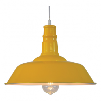 80W E27 Yellow Aluminium HB Pendant Fitting Ø360mm