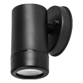 230VAC Max 1 x 6W GU10 Warm White LED Down Light Plastic Blk