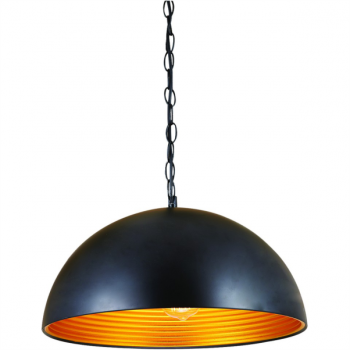 Decorative lighting, 230VAC 60W 1xE27 Pendant Black And Gold Ø400