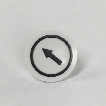 SYMBOL DISC - ARROW/WHITE