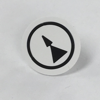 SYMBOL DISC WHITE - ARROW-2 SPEED