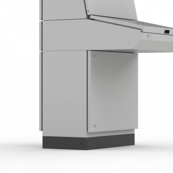 Plinth sides, 100x500, Mild steel, RAL7022