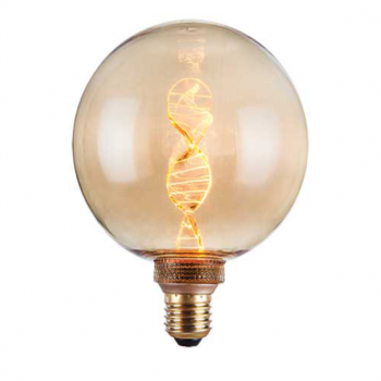 230VAC 3.5W G125 DNA FILAMENT EFFECT LAMP E27 AMBER 