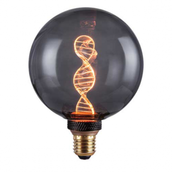 230VAC 3.5W G125 DNA FILAMENT EFFECT LAMP E27 SMOKED