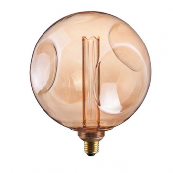 230VAC 4W CONCAVE GLASS AMBER DIA. 200MM LAMP E27 1800K