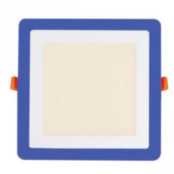 18+6W 185-285VAC 245mm Square LED Down Light 4200K+Blue
