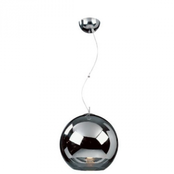 Decorative lighting, 230V 60W E27 Pendant Light Chrome Glass