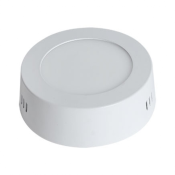 100-240VAC, 6W, Warm White, Round, Surface Mount LED, Ø120x35mm
