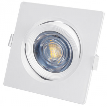 185-265VAC 7W Cool White Adjustable LED Downlight 90x90mm