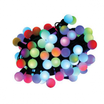 230VAC Led Ball String Light Auto RGB 10m Length 100 LED