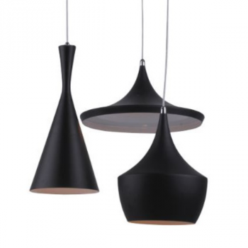 Decorative lighting, 230VAC 60W 3XE27 3 IN 1 PENDANT BLACK
