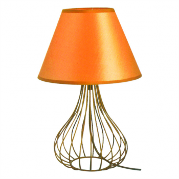 40W 1xE27 Gold Table Lamp and Shade, V35172-G