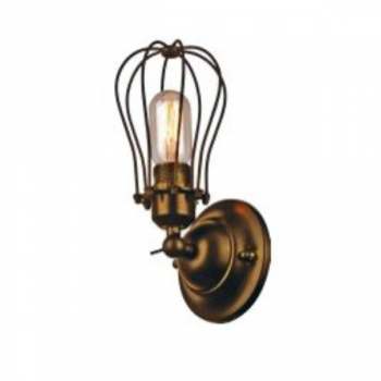 Decorative lighting, 230VAC 60W E27 WALL LIGHT BLACK FINISH