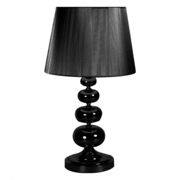 40W 1xE27 Black Table Lamp and Shade, YP440-BK