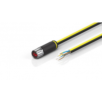 ZK7606-1900-A010 B17, ENP cable, PUR, 3 G 1.5 mm² + (1 x 4 x AWG22), drag chain suitable, key 2 (230 V AC) 1.00 m