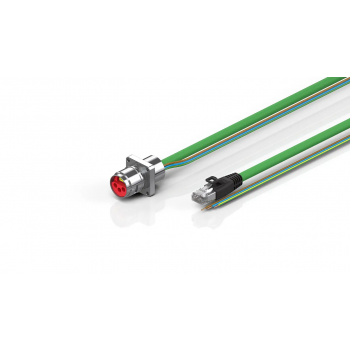 ZK7606-AH00-A005 B17, ENP cable, PUR, 3 G 1.5 mm² + (1 x 4 x AWG22), drag chain suitable, key 2 (230 V AC)