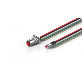 ZK7608-BW00-A250 B17, ENP cable, PUR, 5 G 1.5 mm² + (1 x 4 x AWG22), drag chain suitable, key 2 (400 V AC)
