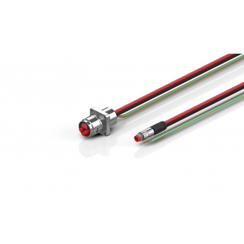 ZK7610-AG00-0410 B17, ECP cable, PUR, 3 G 2.5 mm² + (1 x 4 x AWG22), drag chain suitable, key 2 (230 V AC)