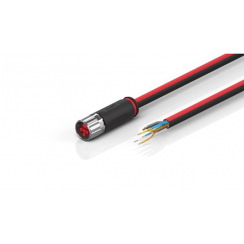 ZK7624-2500-0230 B17, ECP cable, PUR, 4 x 1.5 mm² + (1 x 4 x AWG22), drag chain suitable, key 2
