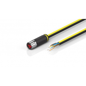 ZK7624-2500-A230 B17, ENP cable, PUR, 4 x 1.5 mm² + (1 x 4 x AWG22), drag chain suitable, key 2 (user-defined voltage)