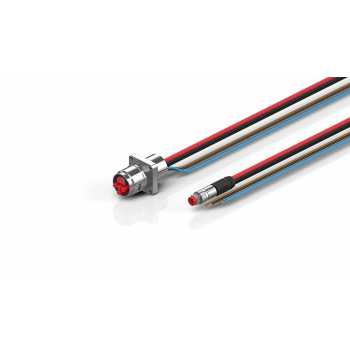 ZK7624-AM00-0200 B17, ECP cable, PUR, 4 x 1.5 mm² + (1 x 4 x AWG22), drag chain suitable, key 2 (user-defined voltage)