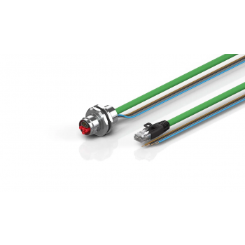 ZK7624-AQ00-A420 B17, ENP cable, PUR, 4 x 1.5 mm² + (1 x 4 x AWG22), drag chain suitable, key 2 (user-defined voltage)