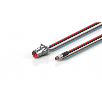 ZK7624-BR00-0250 B17, ECP cable, PUR, 4 x 1.5 mm² + (1 x 4 x AWG22), drag chain suitable, key 2 (user-defined voltage)