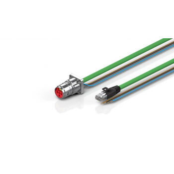 ZK7624-BR00-A380 B17, ENP cable, PUR, 4 x 1.5 mm² + (1 x 4 x AWG22), drag chain suitable, key 2 (user-defined voltage)
