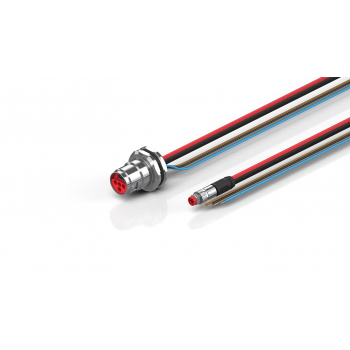 ZK7624-BV00-0WAF30 B17, ECP cable, PUR, 4 x 1.5 mm² + (1 x 4 x AWG22), drag chain suitable, key 2 (user-defined voltage)