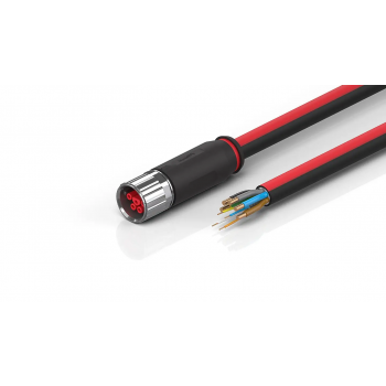 ZK7714-3100-0285 B23, ECP cable, PUR, 5 G 4.0 mm² + (1 x 4 x AWG22), drag chain suitable, key 2 (400 V AC)