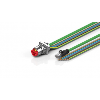 ZK7714-AT00-A260 B23, ENP cable, PUR, 5 G 4.0 mm² + (1 x 4 x AWG22), drag chain suitable, key 2 (400 V AC)