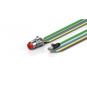 ZK7721-CD00-A260 B23, ENP cable, PUR, 4 G 4.0 mm² + 2 x 2.5 mm² + (1 x 4 x AWG22), drag chain suitable, key 2 (user-defined voltage)