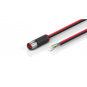 ZK7906-1900-0736 B17, ECP cable, PUR, 3 G 1.5 mm² + (1 x 4 x AWG22), drag chain suitable, key 3 (user-defined voltage)