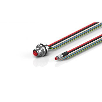 ZK7908-AU00-0410 B17, ECP cable, PUR, 5 G 1.5 mm² + (1 x 4 x AWG22), drag chain suitable, key 3 (user-defined voltage)