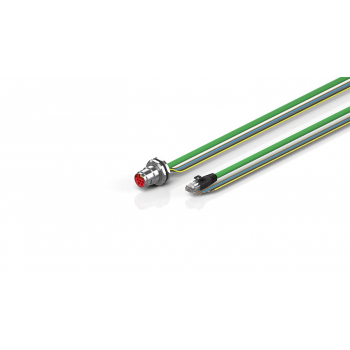 ZK7908-CB00-A380 B17, ENP cable, PUR, 5 G 1.5 mm² + (1 x 4 x AWG22), drag chain suitable, key 3 (user-defined voltage)