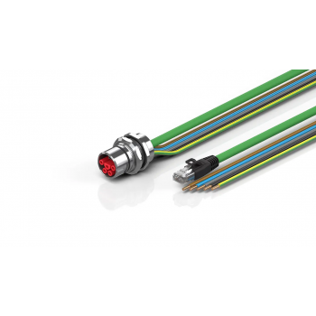 ZK7A14-AU00-A425 B23, ENP cable, PUR, 5 G 4.0 mm² + (1 x 4 x AWG22), drag chain suitable, key 3 (user-defined voltage)