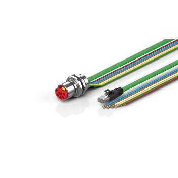 ZK7A21-BD00-A300  B23, ENP cable, PUR, 4 G 4.0 mm² + 2 x 2.5 mm² + (1 x 4 x AWG22), drag chain suitable, key 3 (user-defined voltage)