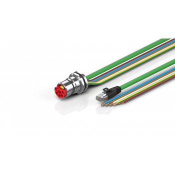 ZK7A21-CH00-A300 B23, ENP cable, PUR, 4 G 4.0 mm² + 2 x 2.5 mm² + (1 x 4 x AWG22), drag chain suitable, key 3 (user-defined voltage)