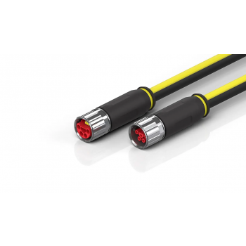 ZK7A30-3031-B160  B23, ENP cable, PUR, 3 G 4.0 mm² + 2 x 1.5 mm² + (1 x 4 x AWG26), drag chain suitable, key 3 (user-defined voltage), XTS
