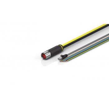 ZK7A30-3155-B050 B23, ENP cable, PUR, 3 G 4.0 mm² + 2 x 1.5 mm² + (1 x 4 x AWG26), drag chain suitable, key 3 (user-defined voltage), XTS