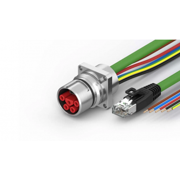 ZK7A30-AS00-A010 B23, ENP cable, PUR, 3 G 4.0 mm² + 2 x 1.5 mm² + (1 x 4 x AWG22), drag chain suitable, key 3 (user-defined voltage), XTS