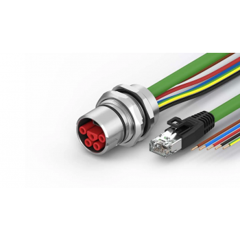 ZK7A30-AU00-A072 B23, ENP cable, PUR, 3 G 4.0 mm² + 2 x 1.5 mm² + (1 x 4 x AWG22), drag chain suitable, key 3 (user-defined voltage), XTS