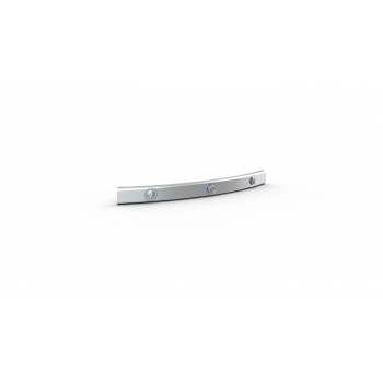 ZXH9999-0051 cover for guide rail mounting surface, 500 mm, 180° curve (clothoid, radius not constant), suitable for 1 x stainless steel motor module ATH2050-0500