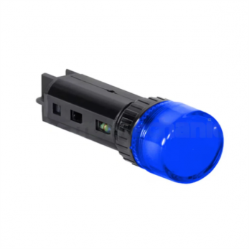 16mm BLUE PANEL MOUNT LED PILOT LIGHT 220VAC/DC