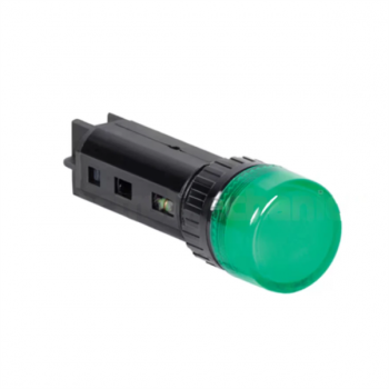 16mm GREEN PANEL MOUNT LED PILOT LIGHT 110VAC/DC